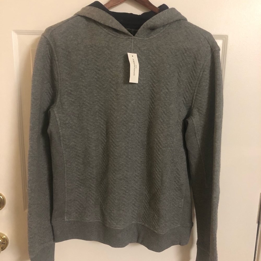 Banana Republic Quilted Pullover Hoodie Sweatshirt - Picture 5 of 5